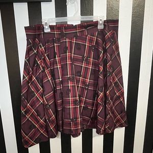 Plaid 90s style skirt